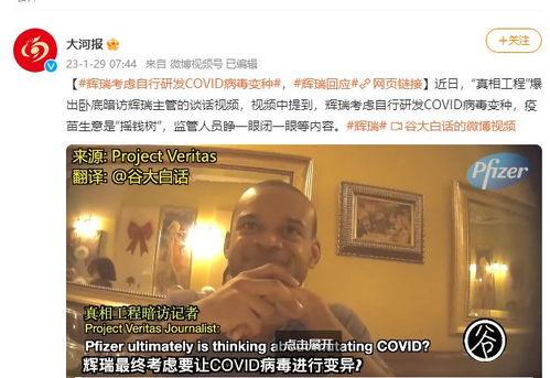辉瑞高管爆料视频 第2张 辉瑞高管爆料视频 第2张